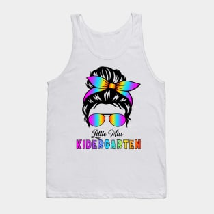 Little Miss Kindergarten Girls Back To School Tank Top